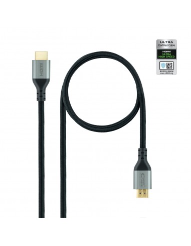 Nanocable Cable HDMI 2.1 Certificado ULTRA HIGH SPEED A M-A M, Negro, 2 m