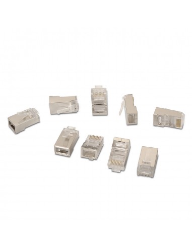 AISENS A139-0298 conector RJ-45 Acero inoxidable, Transparente