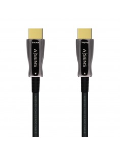 AISENS Cable HDMI V2.1 AOC Ultra Alta Velocidad   HEC 8k@60Hz 4k@120Hz 4 4 4 48Gbps, A M-A M, Negro, 10m