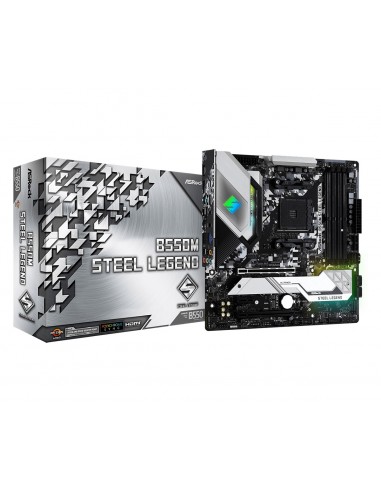 Asrock B550M Steel Legend AMD B550 Zócalo AM4 micro ATX