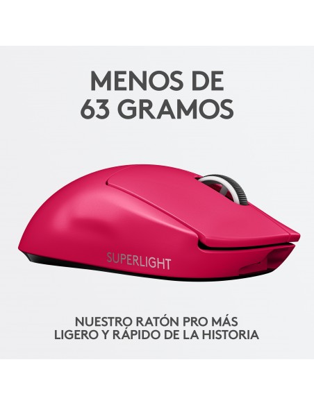 Logitech G Pro X Superlight ratón mano derecha RF inalámbrico Óptico 25600 DPI