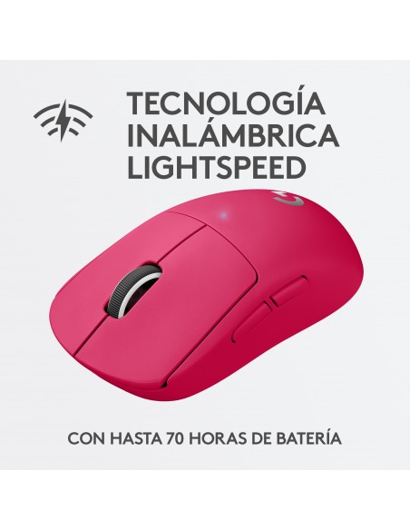 Logitech G Pro X Superlight ratón mano derecha RF inalámbrico Óptico 25600 DPI