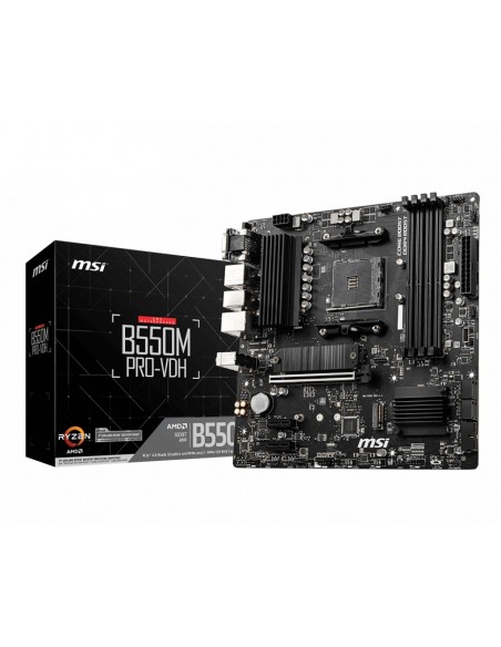 MSI B550M PRO-VDH placa base AMD B550 Zócalo AM4 micro ATX