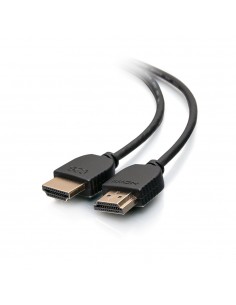 C2G Cable HDMI flexible de alta velocidad de 0,3 m con conectores de bajo perfil - 4K 60 Hz