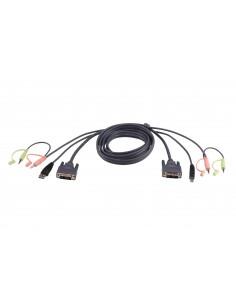 ATEN Cable KVM DVI-D single link USB de 5 m