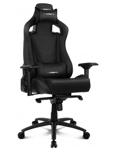 DRIFT DR500 Silla para videojuegos de PC Asiento acolchado tapizado Negro, Carbono