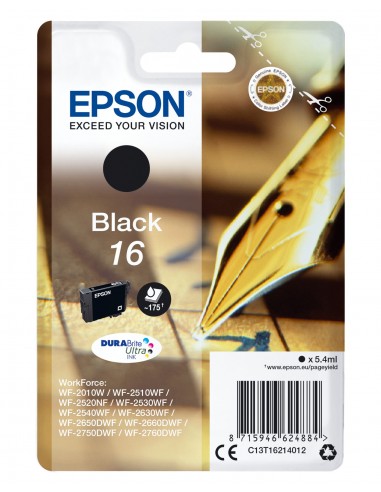 Epson Pen and crossword Cartucho 16 negro (etiqueta RF)