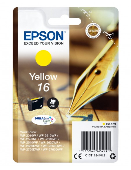 Epson Pen and crossword Cartucho 16 amarillo (etiqueta RF)