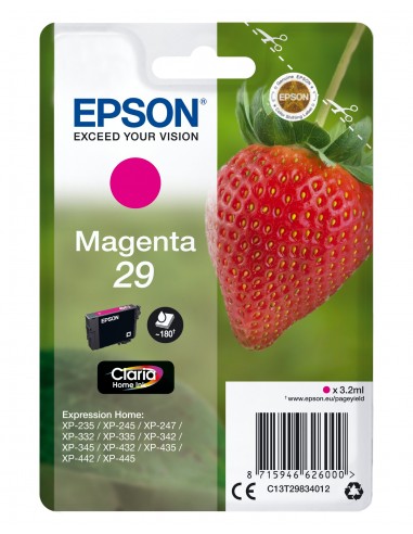 Epson Strawberry Singlepack Magenta 29 Claria Home Ink