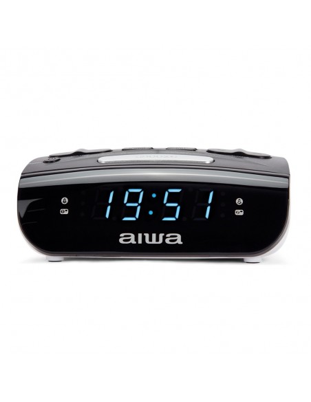 Aiwa CR-15 despertador Reloj despertador digital Negro, Blanco