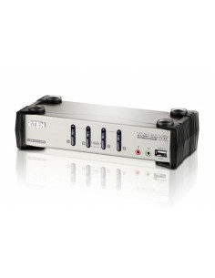 ATEN Switch KVMP™ VGA Audio PS 2-USB de 4 puertos con OSD