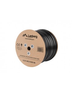 Lanberg LCU5-12CU-0305-BK cable de red Negro 305 m Cat5e U UTP (UTP)