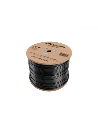 Lanberg LCU5-30CU-0305-BK cable de red Negro 305 m Cat5e U UTP (UTP)