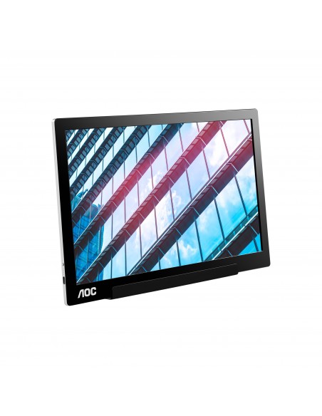 AOC 01 Series I1601P pantalla para PC 39,6 cm (15.6") 1920 x 1080 Pixeles Full HD LED Plata, Negro