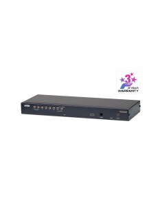 ATEN Switch KVM Cat 5 multi-interfaz de 8 puertos