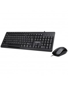 Gigabyte KM6300 teclado Ratón incluido USB QWERTY Español Negro