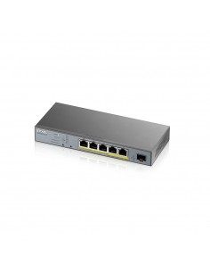 Zyxel GS1350-6HP-EU0101F switch Gestionado L2 Gigabit Ethernet (10 100 1000) Energía sobre Ethernet (PoE) Gris