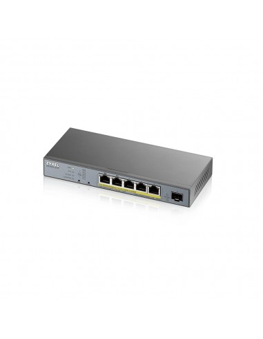 Zyxel GS1350-6HP-EU0101F switch Gestionado L2 Gigabit Ethernet (10 100 1000) Energía sobre Ethernet (PoE) Gris