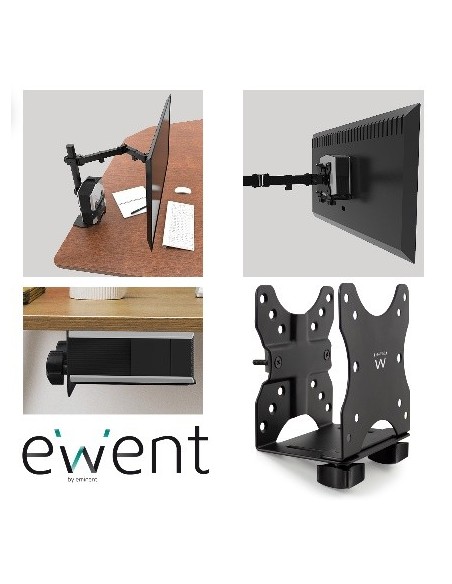 Ewent EW1517 soporte y montura para estación de trabajo PC todo en uno 5 kg Negro