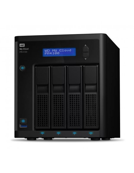 Western Digital My Cloud Pro PR4100 dispositivo de almacenamiento personal en la nube 64 TB Ethernet Negro