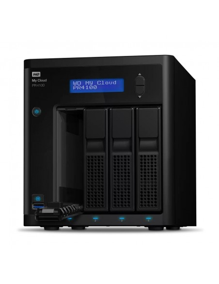 Western Digital My Cloud Pro PR4100 dispositivo de almacenamiento personal en la nube 64 TB Ethernet Negro