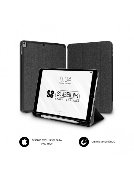 SUBBLIM FUNDA TABLET IPAD 10.2'' 9 8 7 Gen BLACK