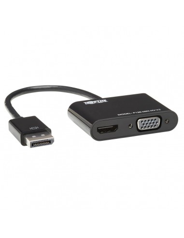 Tripp Lite P136-06N-HV-V2 Adaptador Convertidor Todo en Uno DisplayPort a VGA HDMI, DP ver 1.2, 4K 30 Hz HDMI