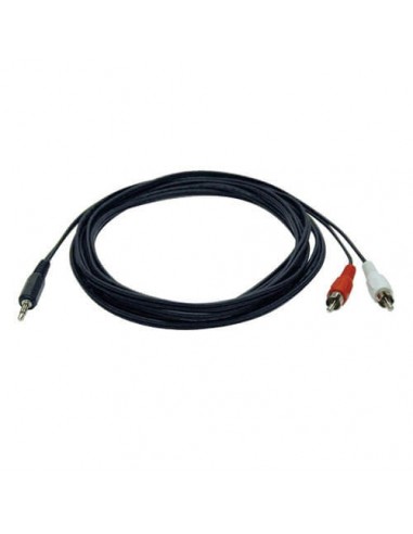 Tripp Lite P314-012 Cable Adaptador Divisor en "Y" de 3.5 mm Mini Estéreo a 2 RCA de Audio (3.5 mm a 2x RCA M), 3.66 m [12 pies]