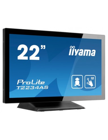 iiyama ProLite T2234AS-B1 pantalla para PC 54,6 cm (21.5") 1920 x 1080 Pixeles Full HD Pantalla táctil Multi-usuario Negro