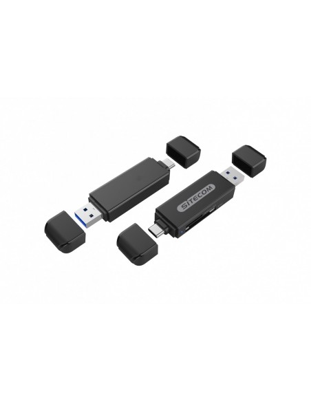 Sitecom MD-067 lector de tarjeta USB 3.2 Gen 1 (3.1 Gen 1) Type-A Type-C Negro