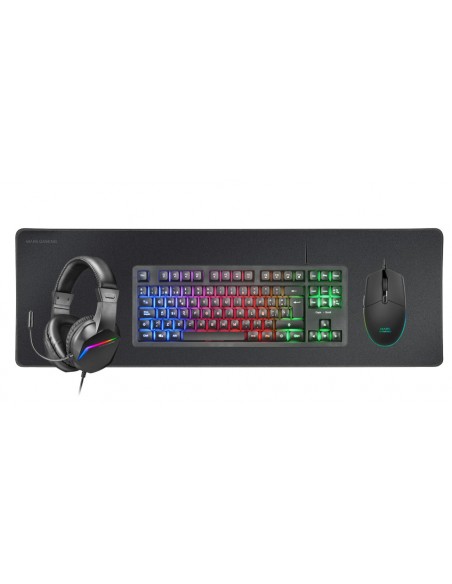 Mars Gaming MCP-RGB3 teclado Ratón incluido USB QWERTY Español Negro