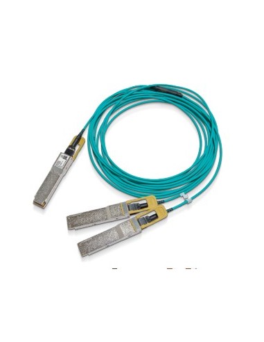 Nvidia MFS1S50-H005V cable de fibra optica 5 m QSFP56 2x QSFP56 Azul