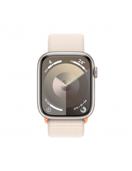 Apple Watch Series 9 45 mm Digital 396 x 484 Pixeles Pantalla táctil Beige Wifi GPS (satélite)