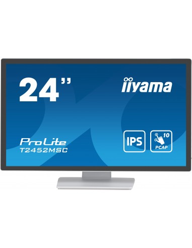 iiyama ProLite pantalla para PC 60,5 cm (23.8") 1920 x 1080 Pixeles Full HD LCD Pantalla táctil Multi-usuario Blanco