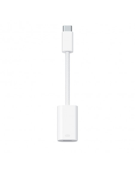 Apple MUQX3ZM A?ES cambiador de género para cable USB Type-C Lightning Blanco