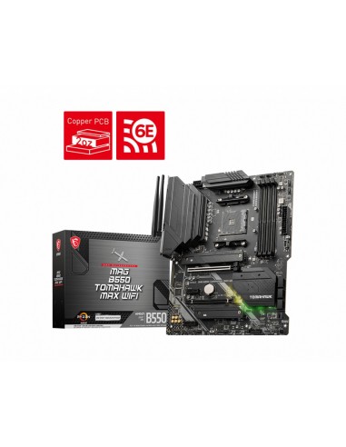 MSI MAG B550 TOMAHAWK MAX WIFI AMD B550 Zócalo AM4 ATX