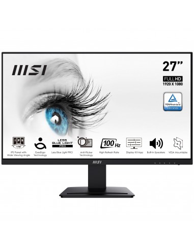 MSI Pro MP273A pantalla para PC 68,6 cm (27") 1920 x 1080 Pixeles Full HD LED Negro