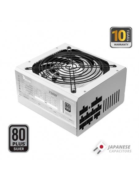 Mars Gaming MPZE750M unidad de fuente de alimentación 750 W 24-pin ATX ATX Blanco