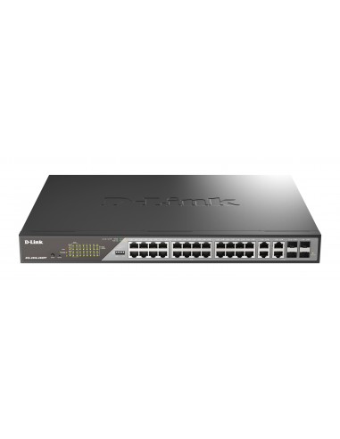 D-Link DSS-200G-28MP E switch Gestionado L2 Gigabit Ethernet (10 100 1000) Energía sobre Ethernet (PoE) 1U Gris