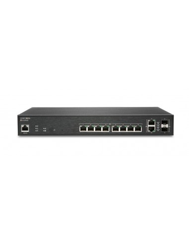 SonicWall SWS12-10FPOE Gestionado L2 Gigabit Ethernet (10 100 1000) Energía sobre Ethernet (PoE) Negro