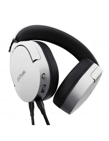 Trust GXT 489W FAYZO Auriculares Alámbrico Diadema Juego Negro, Blanco