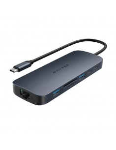 HYPER HD4006GL hub de interfaz USB 3.2 Gen 1 (3.1 Gen 1) Type-C 10000 Mbit s Azul, Gris