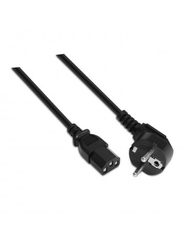 AISENS A132-0168 cable de transmisión Negro 3 m CEE7 7 C13 acoplador