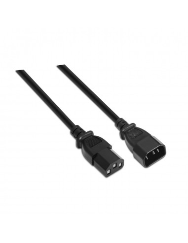 AISENS A132-0171 cable de transmisión Negro 1,5 m C13 acoplador C14 acoplador