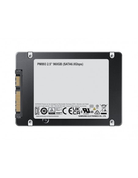 Samsung PM893 2.5" 3,84 TB Serial ATA III V-NAND TLC