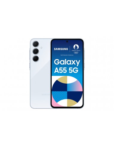 Samsung Galaxy A55 5G 16,8 cm (6.6") Ranura híbrida Dual SIM Android 14 USB Tipo C 8 GB 128 GB 5000 mAh Azul