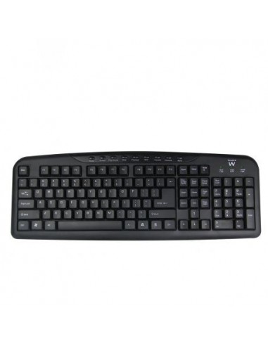 Ewent EW3195 teclado USB QWERTZ Portugués Negro