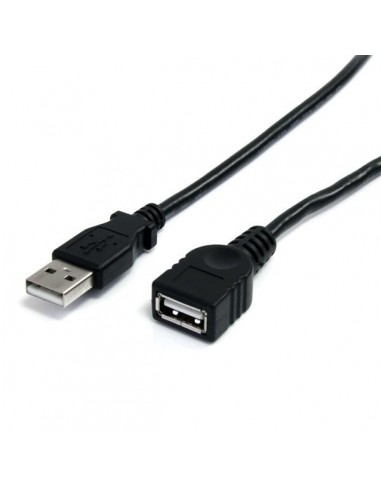 StarTech.com USBEXTAA10BK cable USB 3 m USB 2.0 USB A Negro