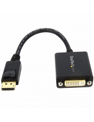 StarTech.com Adaptador de Vídeo DisplayPort a DVI - Conversor DP - Hasta 1920x1200 - Convertidor Pasivo Externo