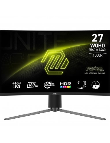 MSI MAG 27CQ6PF pantalla para PC 68,6 cm (27") 2560 x 1440 Pixeles Wide Quad HD LCD Negro